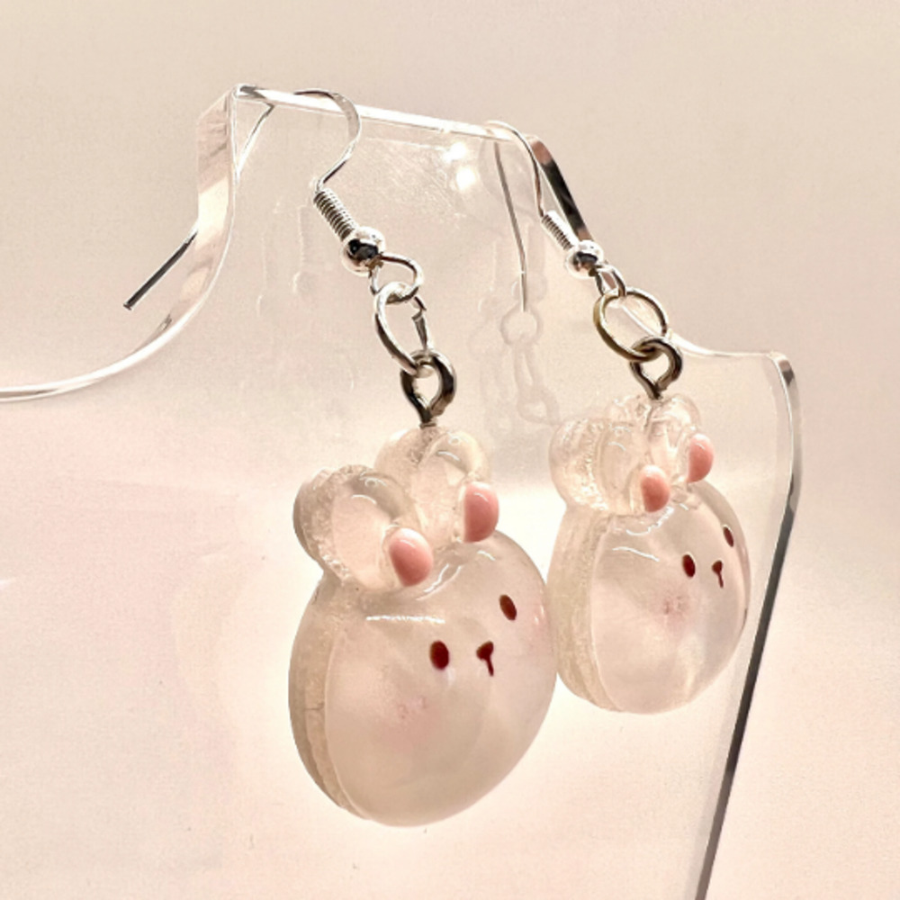 Bunny Rabbit Earrings - Easter Earrings - Farm Earrings - Animal Earrings - Picture 2 of 9